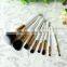 Beauty pure white handle 8pcs makeup tools,shenzhen wholesale cosmetic brush sets