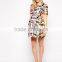 Fashion Floral Print Woven Maternity Dress Maxi Plus Size