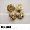 new design latest fashion golden button with costom design