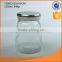high quality glass storage jar with stainless steel lid