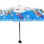Hot Sale unique umbrella Fashion Galaxy Nebula 3 Folding shell Umbrella Sunny and Rainy Sunscreen Anti-uv Umbrellas