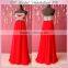 Strapless a Line Coral Bridesmaid Dress