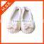 New design White lady ballet flats shoes