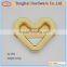 China manufacturer metal heart-shaped hardware magnet lock for leather bag