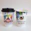 Disposable custom double wall insulated hot paper cups with lids