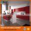 Fashionable modern mdf board hign gloss red foshan lucquer kitchen