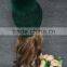 High quality cashmere knitted hat with huge big raccoon fur pompoms
