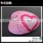 Top Selling Optical Wired USB rhinestone mouse,heart shape computer mouse for women