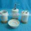 Scent-bottle toothbush holder ceramic soap dish Eco-Friendly bathroom furniture set