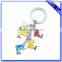 Fashion mushroom shaped stained glass bulk metal advertising keychains