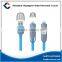 Dual cable TPE noodle data line retractable 2 in 1 usb charging cable