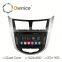 Android 4.4 up to android 5.1 Ownice C180 car Stereo for hyundai verna accent solaris 2012 800*480 Support OBD