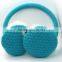 colorful earmuff headphone warm headphone with wired