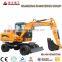 Wheel excavator with auger for sale 6 ton excavator machine