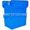 80 Litre Heavy Duty Attached Lid Container / Lidded Plastic Storage Box