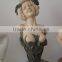 Natural stone & marble carved sculpture African Girl Naked Statue