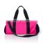 pink polyester gym duffel weekender bag
