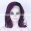 Heat Resistant Fiber Medium Length Naturally Curly Purple Mixed N524