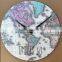 16 Inch High Quality and Big Size Home Decoration MDF Map Wall Clock