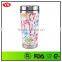 16 ounce FDA certificate plastic and stainless steel photo insert travel tumbler