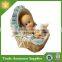 Top Design Polyresin Newbaby Baby Birth Angel Souvenirs