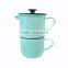 Factory Sale Custom 1000ml Ceramic Baby Blue French Coffee Press