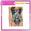 BSC084 Womens hot sex images one piece printing triangle bikini swimwear