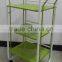 3 Tier Color Storage Shelve Trolley