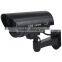 Home Surveillance Security Waterproof LED Flashing IR Simulation Dummy Camera