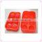6 holes round shape cheap 6 holes silicone ice ball shape tray with lid