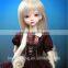 Newest style long deep curly blonde 1/4 bjd doll wig