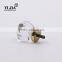 1 2/7 inch clear flower cabinet door crystal pull