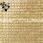SMG11 Straight edge wave gold mosaic Gold glass mosaic Gold foil on bottom mosaic