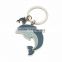 Wholesale custom printed promotional souvenirs dolphin shaped acrylic keychain /keyring/key holder