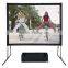 Top quality Fast folding screen 200 inches 4:3 Front Rear Projetion Screen