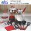 2015 new design 23pcs stainless steel camping set/kitchen set/handbag/backpack