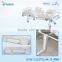 High quality 2 crank manual wooden models iron medical bed