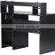 Modern Computer workstation Desk With Storage Shelves/Black