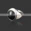 black gem stone rings for men high quality
