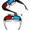 Kawachi Professional Resin Frame 3D Glasses Anaglyph Glasses for Movie Game-Red & Cyan