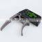 Multifunctional LCD Acoustic Electronic Guitar Capo Tuner TCapo20 Coffee