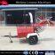 trailer towable 50hp diesel engine wood chipper with two hydraulic feeding rollers