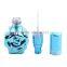 Unique design mini rose flower shaped colored screw spray glass bottle empty glass perfume spray bottle