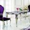 TH355 modern design marble top dining table and chair