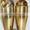 Stainless Steel Cocktail Shaker - Brass/Gold Finish