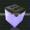 Factory Direct Sale LED Lighted Plastic RGB Cube for Table and Seat