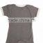 Organic Cotton Short Sleeve Lap Shoulder Half Romper