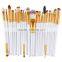 20 Pcs Makeup Brushes Branded Custom Makeup Brushes