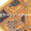 Orange Floor Luxury Pillow Cover Indian Decorator Tapestry Large Bed Cushion