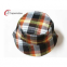 Women`s Classical Red Checks Pattern Printing Fisherman Bucket Hat